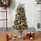 4ft. Pre-Lit English Pine Artificial Christmas Tree, Warm White LED Lights